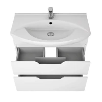 Тумба с раковиной Dreja Laguna Plus 105 подвесная, белый глянец
