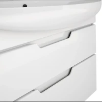 Тумба с раковиной Dreja Laguna Plus 105 подвесная, белый глянец