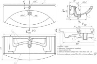 Тумба с раковиной Dreja Laguna Plus 105 подвесная, белый глянец