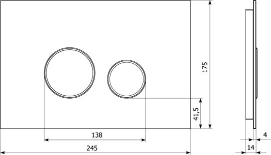 Кнопка смыва Lavinia Boho RelFix 3805004B черная