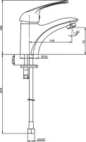 Смеситель для раковины Paini Trento TRCR205LMKM