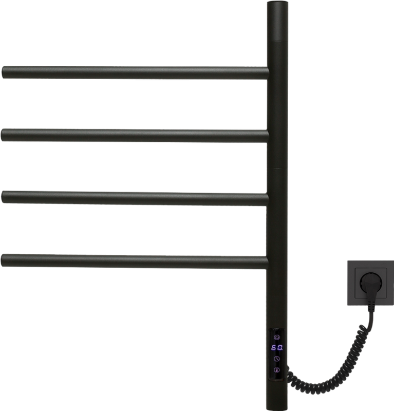 Полотенцесушитель электрический Vincea VTD-1S1CBE черный