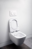Унитаз подвесной Geberit Smyle Square 500.683.01.1 с крышкой-сиденьем с микролифтом