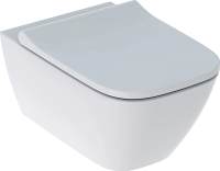 Унитаз подвесной Geberit Smyle Square 500.683.01.1 с крышкой-сиденьем с микролифтом