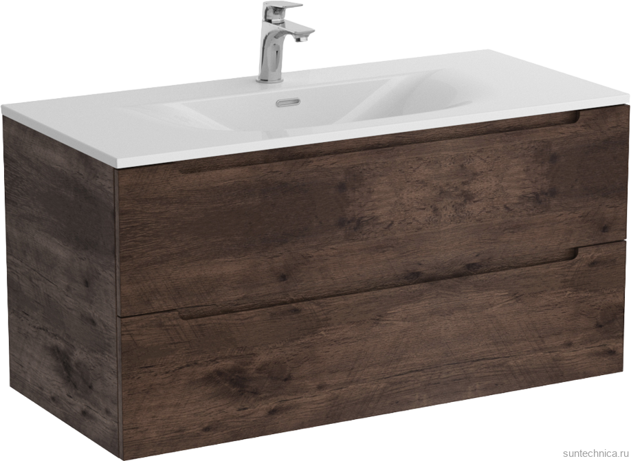 Мебель для ванной комнаты BelBagno Etna 100 rovere moro, раковина BB-8099-120-2