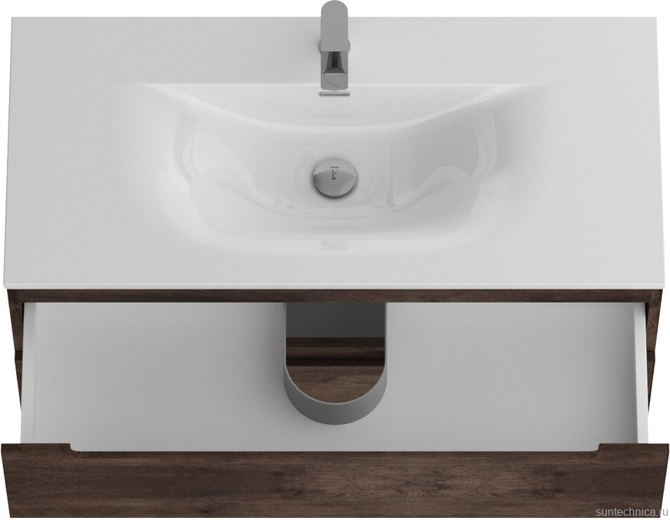 Мебель для ванной комнаты BelBagno Etna 100 rovere moro, раковина BB-8099-120-2