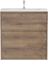 Мебель для ванной комнаты BelBagno Kraft 39 80 напольная, rovere tabacco, раковина BB-8099-3-80