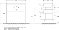 Мебель для ванной комнаты BelBagno Kraft 39 80 напольная, rovere tabacco, раковина BB-8099-3-80