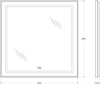 Мебель для ванной комнаты BelBagno Kraft 39 80 напольная, rovere tabacco, раковина BB-8099-3-80