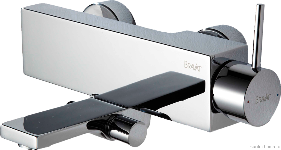 Смеситель для ванны с душем Bravat Arc F66061C-01A-ENG хром