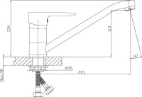 Смеситель для кухни Orange Boni Boni M15-000cr Смеситель для кухни Orange Boni Boni M15-000cr