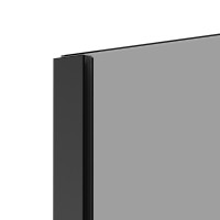 Душевая перегородка Berges Sky Black 064013 90 см, профиль черный матовый, стекло тонированное
