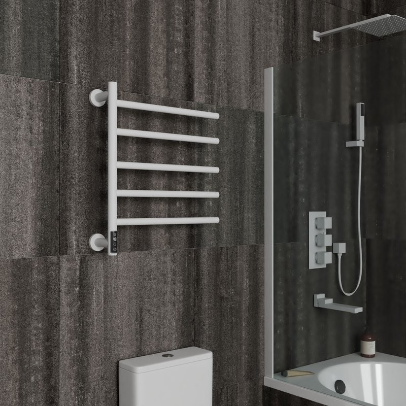 Полотенцесушитель электрический Bauedge Nimb Elegant AF0023 50x60 белый матовый