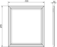 Зеркало Caprigo Лион 80 орех античный