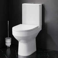 Унитаз-компакт напольный AM.PM Spirit V2.0 C708600WH FlashClean тонкая крышка с микролифтом Унитаз-компакт напольный AM.PM Spirit V2.0 C708600WH FlashClean тонкая крышка с микролифтом