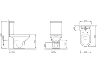 Унитаз-компакт напольный AM.PM Spirit V2.0 C708600WH FlashClean тонкая крышка с микролифтом Унитаз-компакт напольный AM.PM Spirit V2.0 C708600WH FlashClean тонкая крышка с микролифтом