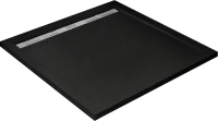 Поддон для душа Cezares TRAY-AS-A-90-30-NERO 90x90, с сифоном, черный матовый
