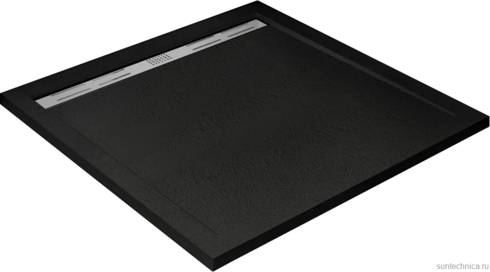 Поддон для душа Cezares TRAY-AS-A-90-30-NERO 90x90, с сифоном, черный матовый