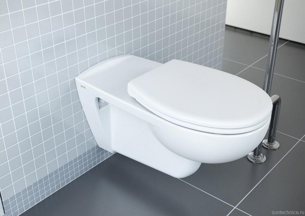 Унитаз подвесной VitrA Conforma 5810B003-6234 безободковый, для людей с ограниченными возможностями