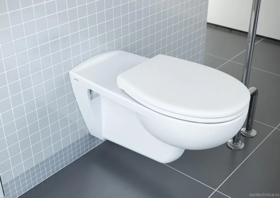 Унитаз подвесной VitrA Conforma 5810B003-6234 безободковый, для людей с ограниченными возможностями