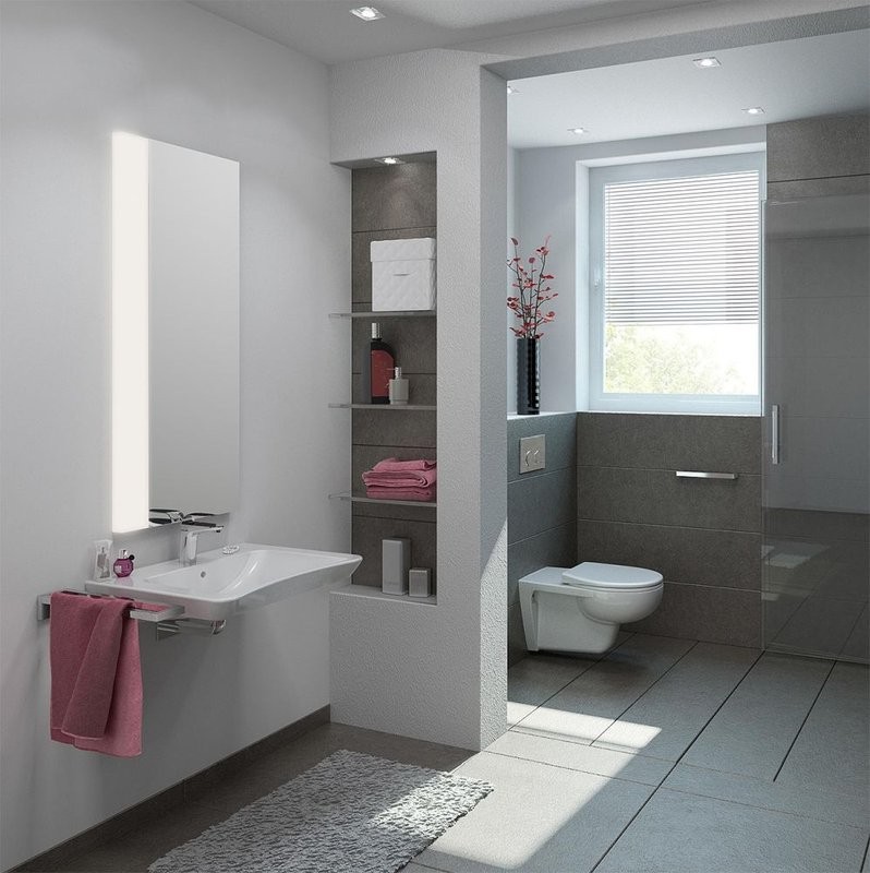 Унитаз подвесной VitrA Conforma 5810B003-6234 безободковый, для людей с ограниченными возможностями