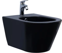 Биде подвесное Aquanet Lake 316464 черное матовое Биде подвесное Aquanet Lake 316464 черное матовое