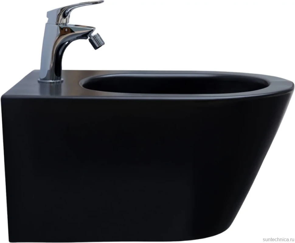 Биде подвесное Aquanet Lake 316464 черное матовое