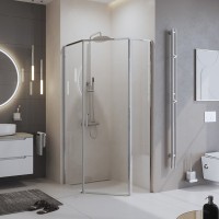 Душевой уголок BelBagno Uno 195 PH 1 100/80  C Cr стекло прозрачное