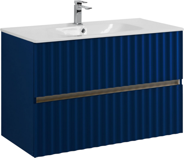 Тумба под раковину Art&Max Elegant 90 подвесная, сапфир