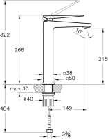 Смеситель для раковины VitrA Brava A42610EXP хром Смеситель для раковины VitrA Brava A42610EXP хром