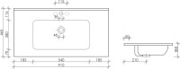Тумба с раковиной Sancos Urban 90 дуб чарльстон, черная раковина CN7002MB