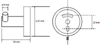 Крючок Bemeta Hematit 159106032