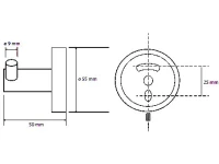 Крючок Bemeta Hematit 159106032 Крючок Bemeta Hematit 159106032