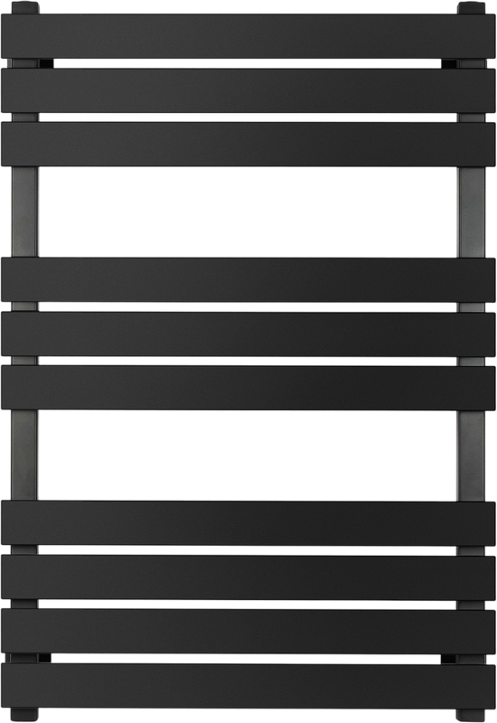 Полотенцесушитель водяной Secado Мормано 80х50 80x55 см, черный матовый, лесенка