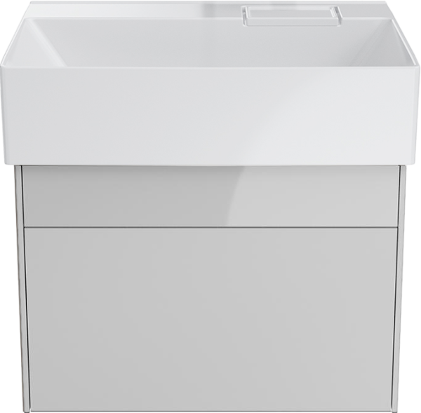 Тумба с раковиной KERAMA MARAZZI Logica 60 подвесная, белоснежная, без отверстий под смеситель
