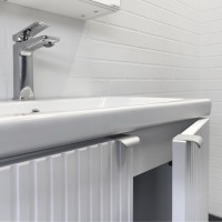 Тумба с раковиной Comforty Лима 60Н напольная, матовая белая