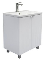 Тумба с раковиной Comforty Лима 60Н напольная, матовая белая