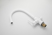 Смеситель для кухни BELZ B814 B76814-8 с гибким изливом, белый