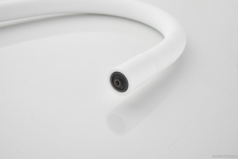 Смеситель для кухни BELZ B814 B76814-8 с гибким изливом, белый