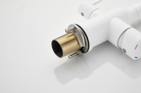 Смеситель для кухни BELZ B814 B76814-8 с гибким изливом, белый