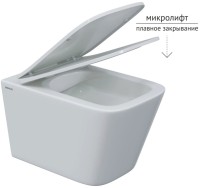 Унитаз подвесной Berges Floe S 082134 безободковый, с микролифтом