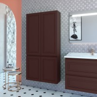 Шкаф-пенал для ванной Caprigo Wales Смальти 80 шоколад Шкаф-пенал для ванной Caprigo Wales Смальти 80 шоколад