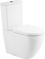 Унитаз-компакт напольный BelBagno Sfera-r BB2141CPR безободковый, крышка BB865SC с микролифтом, бачок BB2141T