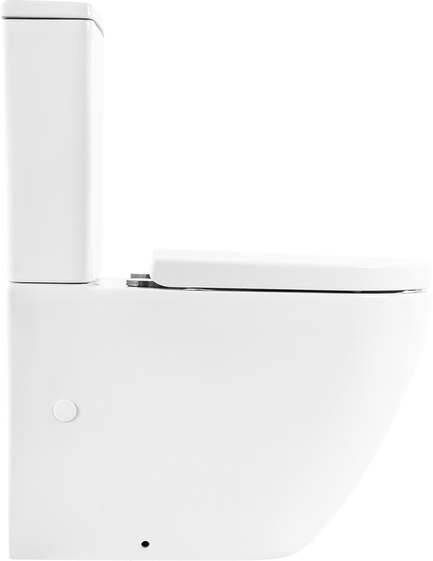 Унитаз-компакт напольный BelBagno Sfera-r BB2141CPR безободковый, крышка BB865SC с микролифтом, бачок BB2141T