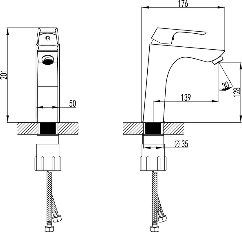 Смеситель для раковины Lemark Unit LM4537C