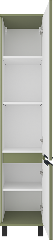 Шкаф пенал для ванной Brevita Enfida ENF-05035-0801R универсальный, правый, зеленый