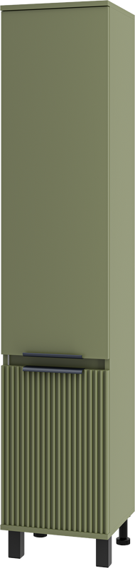 Шкаф пенал для ванной Brevita Enfida ENF-05035-0801R универсальный, правый, зеленый