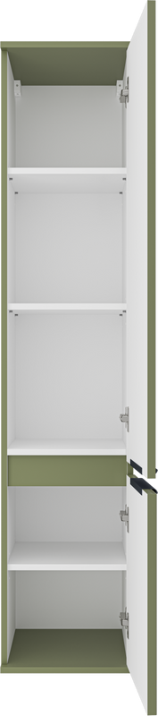 Шкаф пенал для ванной Brevita Enfida ENF-05035-0801R универсальный, правый, зеленый