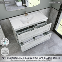 Тумба с раковиной Caprigo Wales 100 белый клен Тумба с раковиной Caprigo Wales 100 белый клен