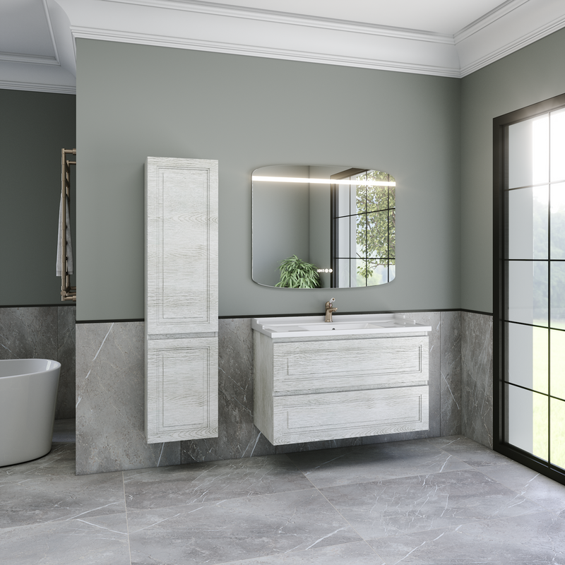 Тумба с раковиной Caprigo Wales 100 белый клен